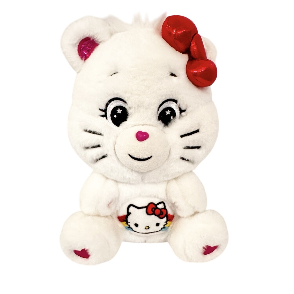 Sanrio Hello Kitty & Friends Care Bears Hello Kitty‎ Loves Cheer Bear 10"